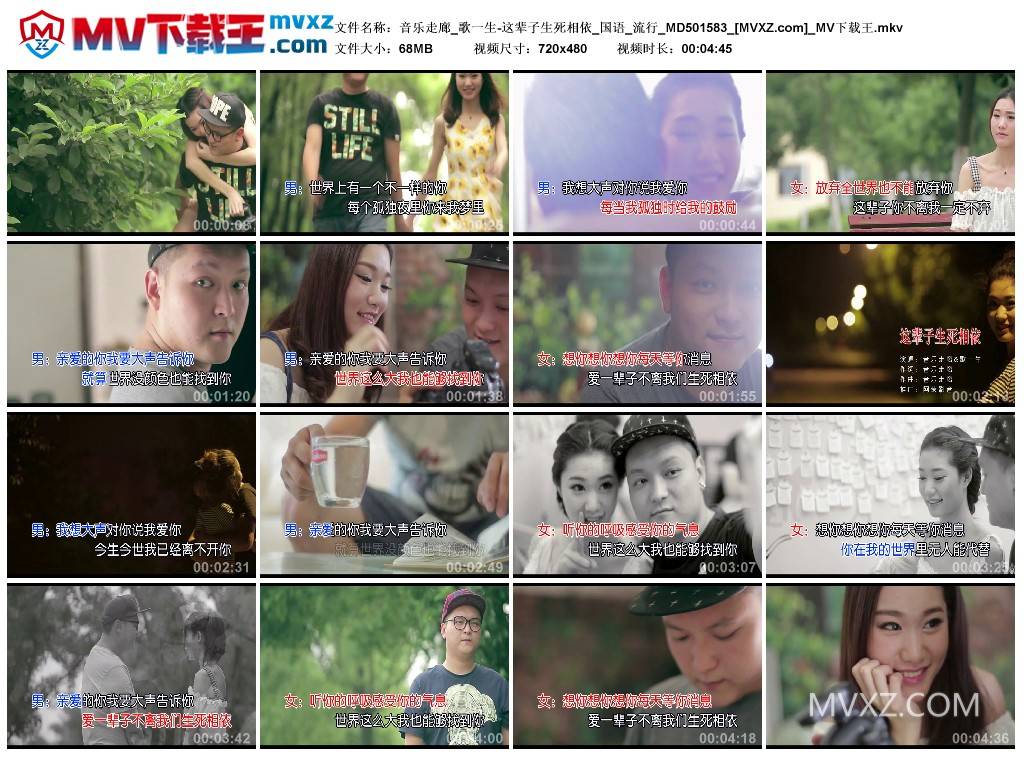 音乐走廊_歌一生-这辈子生死相依_国语_流行_MD501583